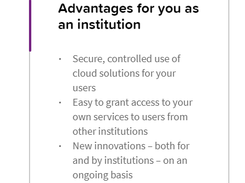 SURFconext Screenshot 1