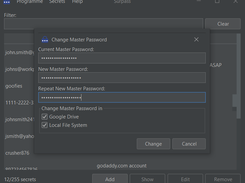 Change master password.