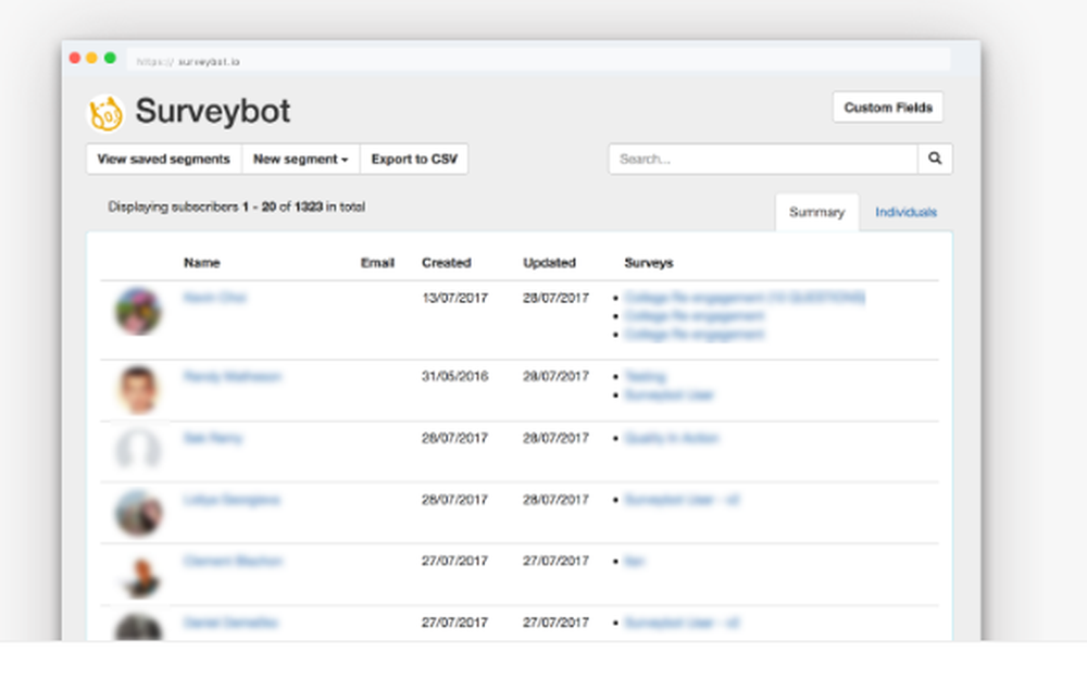 Surveybot Screenshot 1