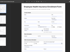 Printable PDF forms