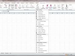 Toolbar with function list