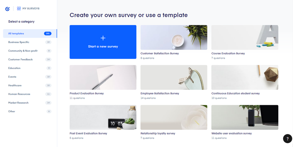 Choose a template or start from scratch
