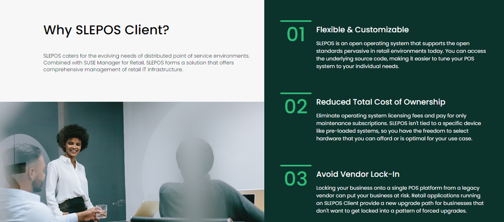 SUSE Linux Enterprise Point of Service Screenshot 1