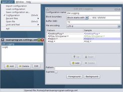 Configuration of coloring rules