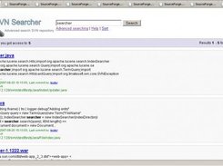 Page with results of searching, for simple query.