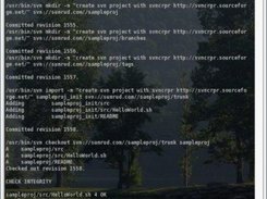 sample run of svncrpr