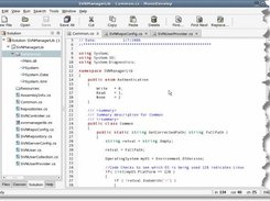 Code editing in MonoDevelop 0.7 in Suse 10