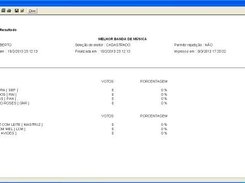 Impressão do resultado da votação