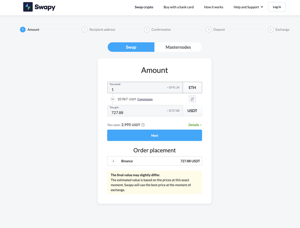 Swapy Screenshot 1