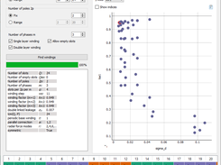 Choosing the best winding via pareto plot