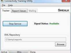 Service Running: Connection is "OK"