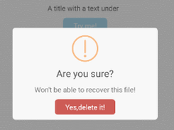 Sweet Alert Dialog Screenshot 1