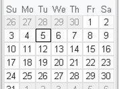 Calendar component