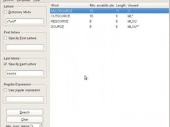 '*' in the letters area means 'any letter'