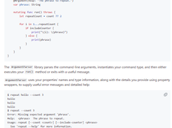 Swift Argument Parser Screenshot 1
