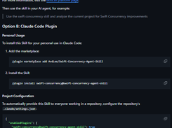 Swift Concurrency Agent Skill Screenshot 1