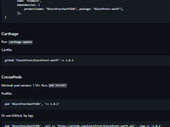 Swift5 API client for Blockfrost Screenshot 1