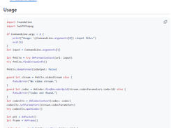 SwiftFFmpeg Screenshot 1