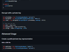 SwiftyRSA Screenshot 1
