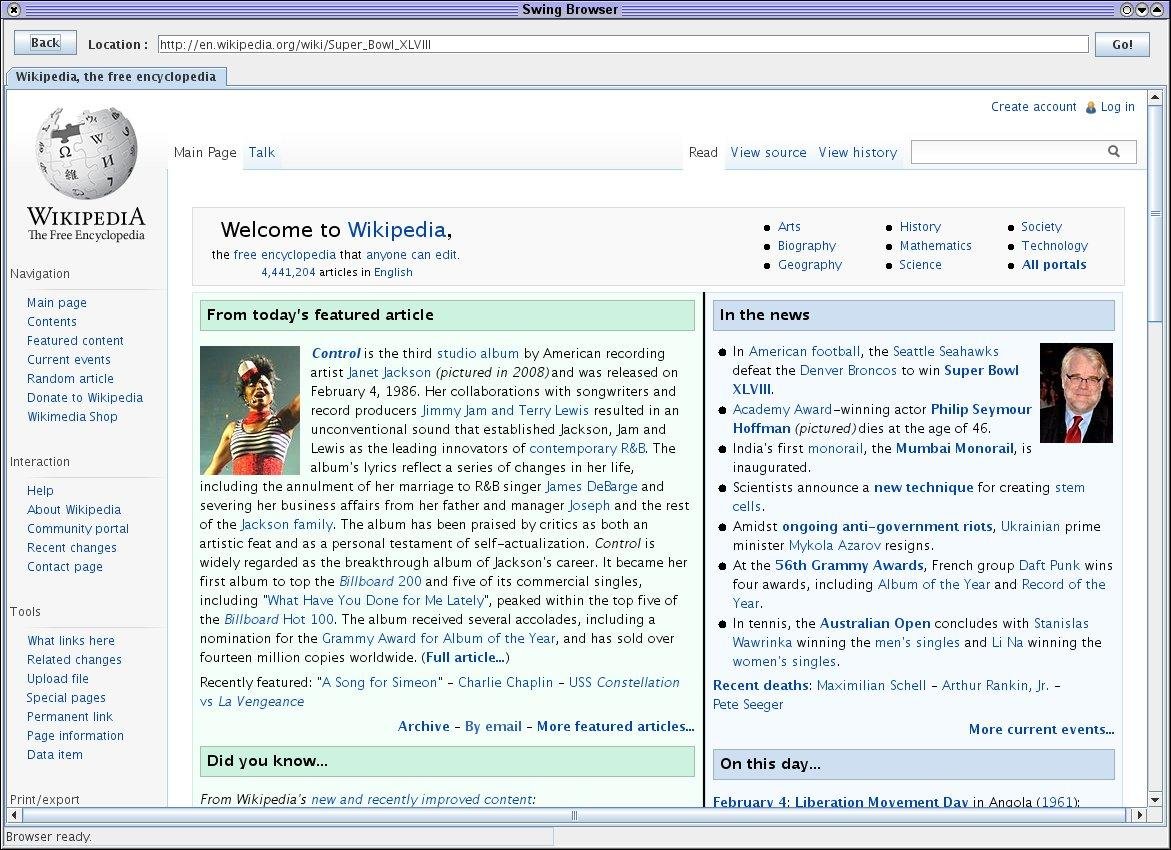 Browser components