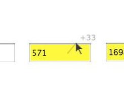 Control a number using a "joystick-like" interaction