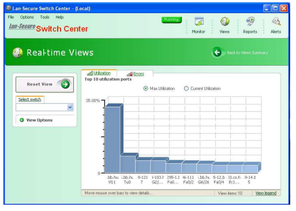 Lan-Secure Switch Center Screenshot 1