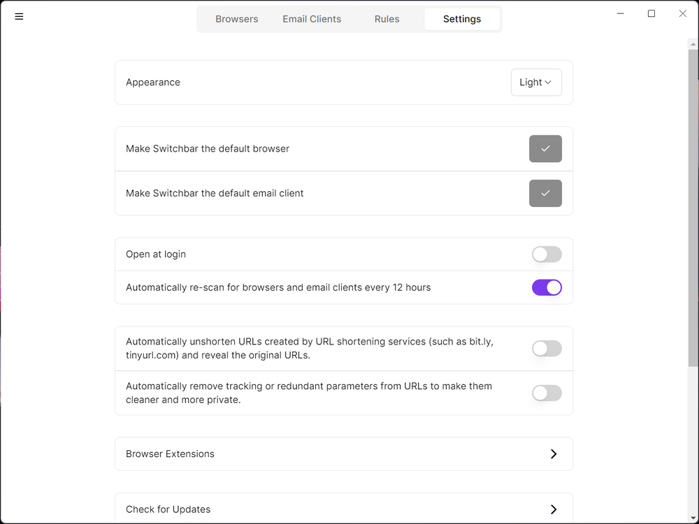 Switchbar Screenshot 1