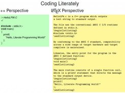 Two views of the same file: one for code, one for manuscript