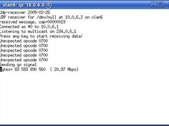 Client while receiving data