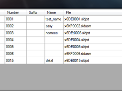 Part list