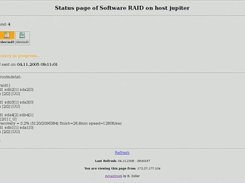 Browser-Screen with recovering RAID