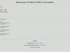 Browser-Screen with RAID-Status OK