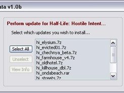 Selecting which updates to download and install.
