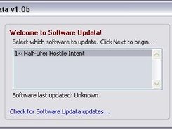 Selecting which software to update in Software Updata.