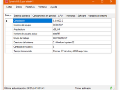 Syinfo - Ventana principal
