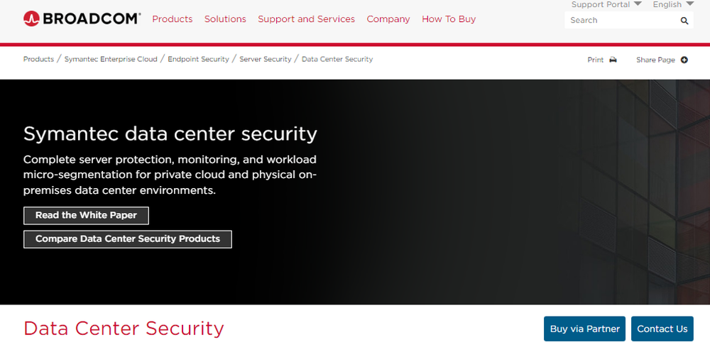 Symantec Data Center Security Screenshot 1