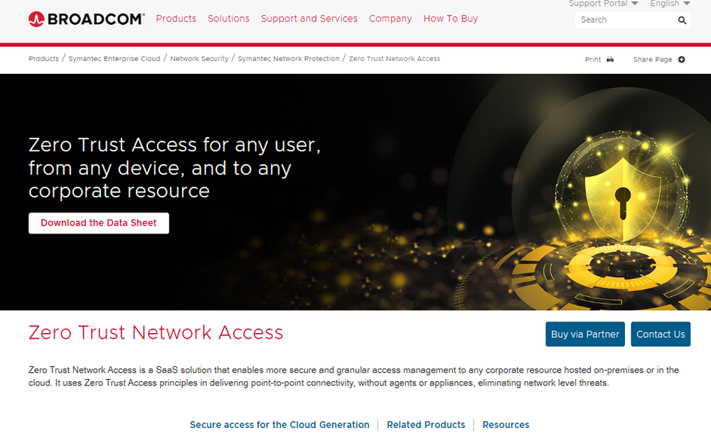 Symantec Zero Trust Network Access (ZTNA) Screenshot 1