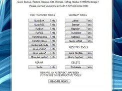 The Symbian Tool - manage, fix, and maintain symbian storage