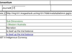 Editing journals - with hyperlink entry being edited.