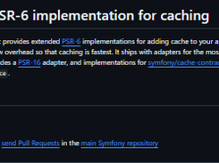 Symfony Cache Screenshot 1