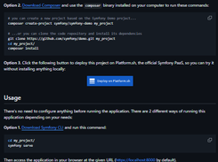 Symfony Demo Application Screenshot 1