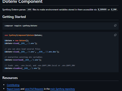 Symfony Dotenv Screenshot 1