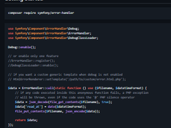 Symfony ErrorHandler Screenshot 1
