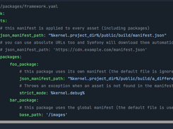 Symfony FrameworkBundle Screenshot 1