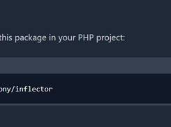 Symfony Inflector Screenshot 1