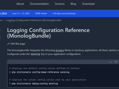 Symfony Monolog Bridge Screenshot 1