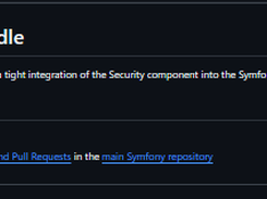 Symfony Security Bundle Screenshot 1