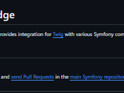 Symfony Twig Bridge Screenshot 1