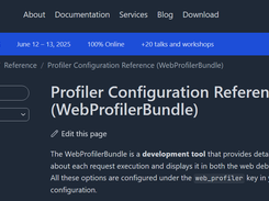 Symfony WebProfilerBundle Screenshot 1