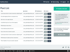 Symfony demo application